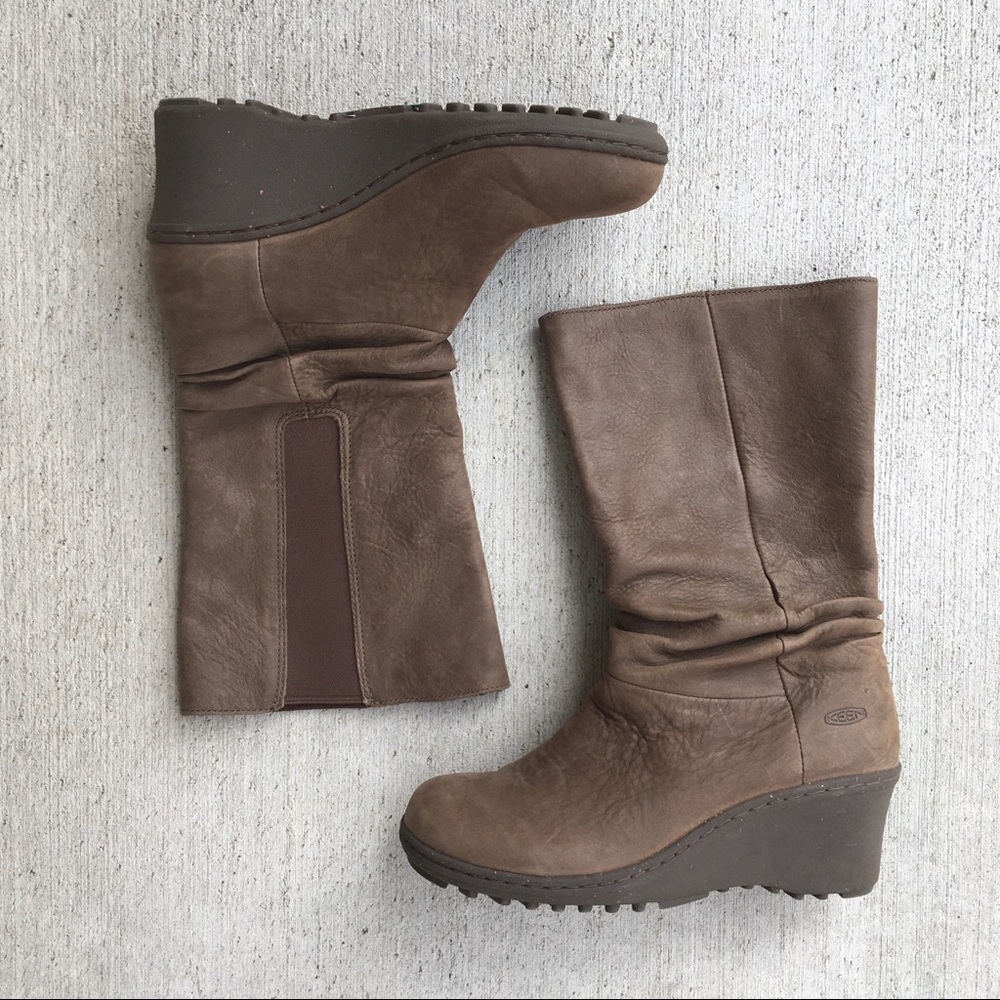 Keen // Akita mid-calf leather boots 8